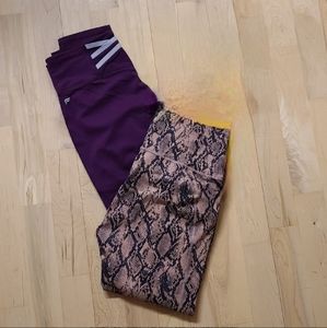 Bundle of 2 Fabletics crop leggings